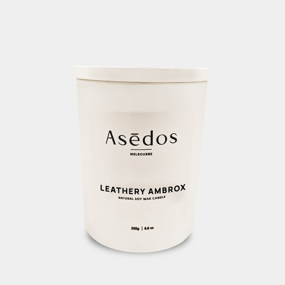 
                  
                    LEATHERY AMBROX CANDLE
                  
                